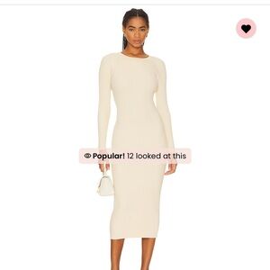 NWT Bardot Midi Open Back Dress - Ivory